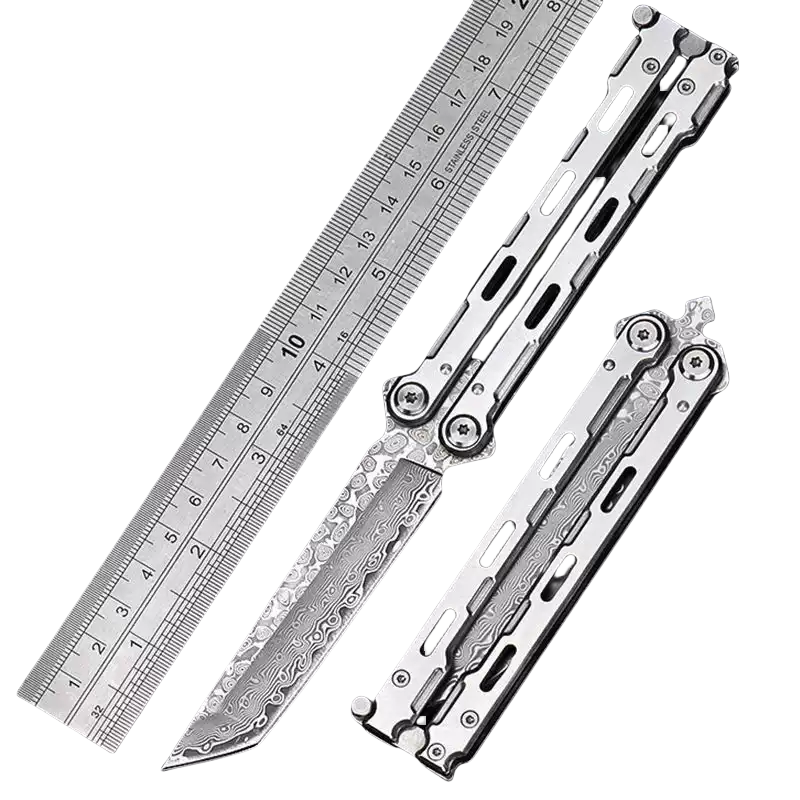 j-1-png Full Steel Balisong Trainer - Unsharpened Practice Model