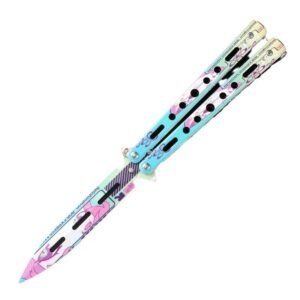 CSGO Full Steel Balisong Trainer - Unsharpened Practice Model