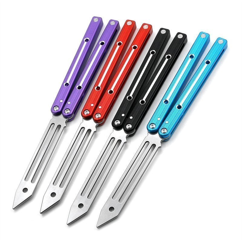 o1cn01kwokpz1wbezm3u4r6-2208404882807-0-cib-1-jpg V4 6061 Aluminium Bright Slot Balisong Trainer